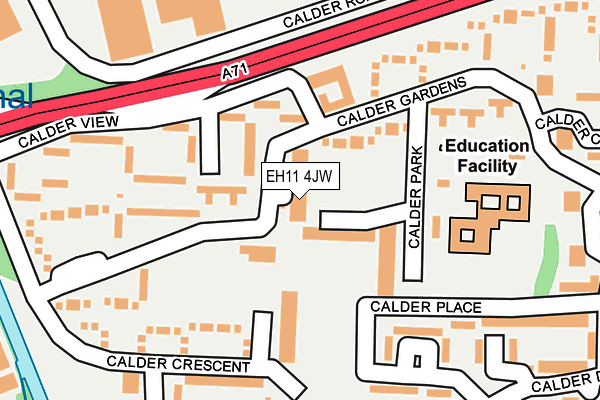 EH11 4JW map - OS OpenMap – Local (Ordnance Survey)