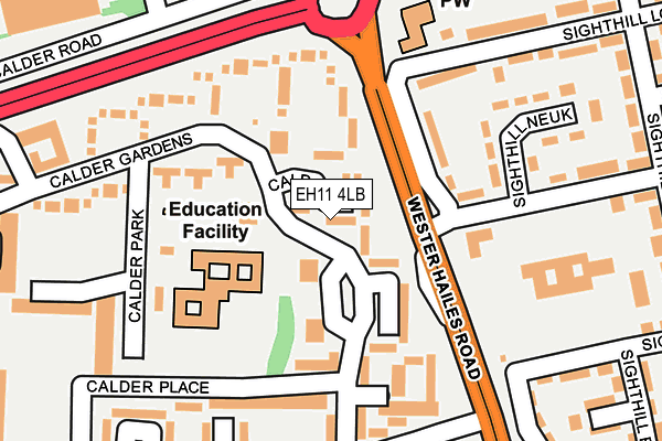 EH11 4LB map - OS OpenMap – Local (Ordnance Survey)