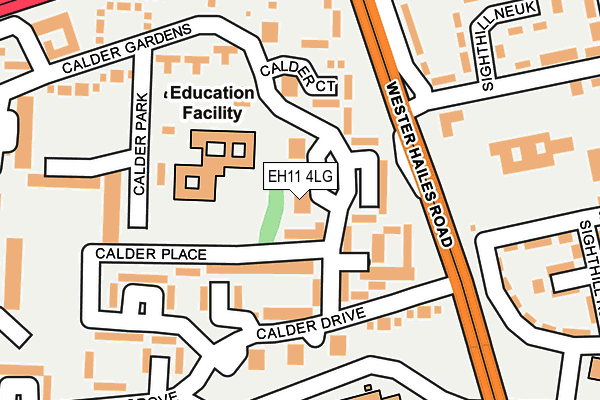 EH11 4LG map - OS OpenMap – Local (Ordnance Survey)