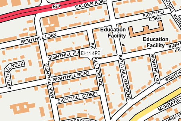 EH11 4PE map - OS OpenMap – Local (Ordnance Survey)