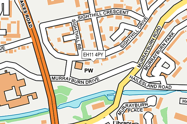EH11 4PY map - OS OpenMap – Local (Ordnance Survey)