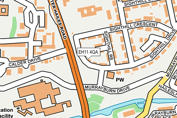 EH11 4QA map - OS OpenMap – Local (Ordnance Survey)