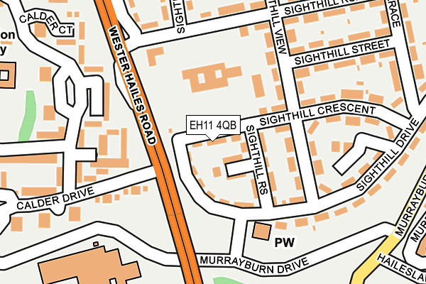 EH11 4QB map - OS OpenMap – Local (Ordnance Survey)