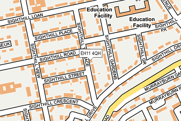 EH11 4QH map - OS OpenMap – Local (Ordnance Survey)