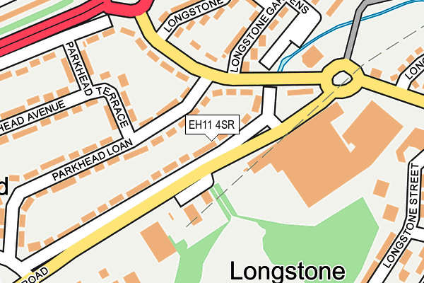 EH11 4SR map - OS OpenMap – Local (Ordnance Survey)