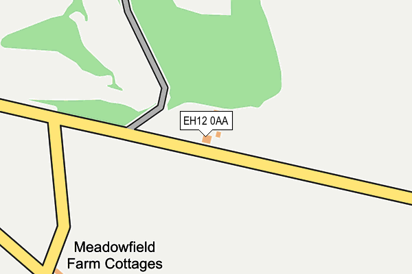 EH12 0AA map - OS OpenMap – Local (Ordnance Survey)