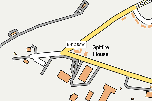 EH12 0AW map - OS OpenMap – Local (Ordnance Survey)