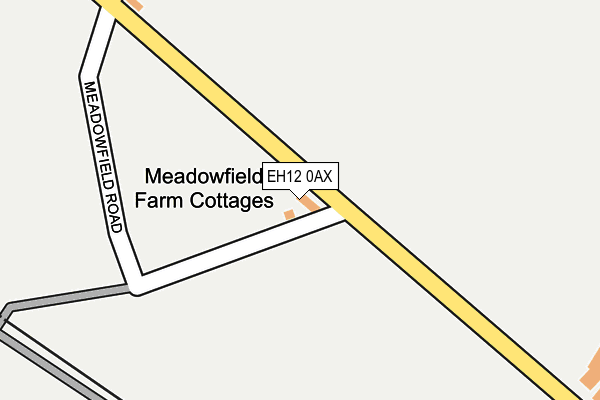 EH12 0AX map - OS OpenMap – Local (Ordnance Survey)