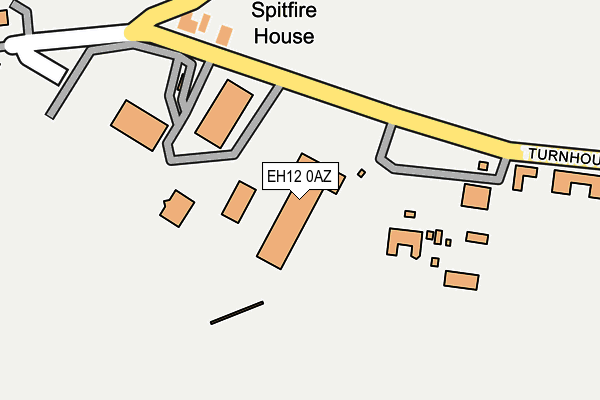EH12 0AZ map - OS OpenMap – Local (Ordnance Survey)