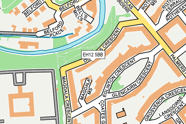 EH12 5BB map - OS OpenMap – Local (Ordnance Survey)