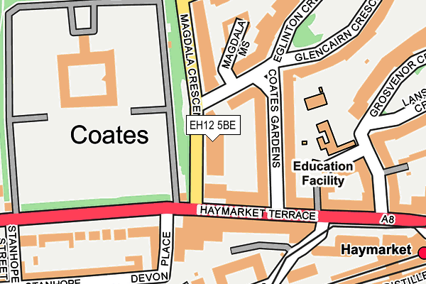 EH12 5BE map - OS OpenMap – Local (Ordnance Survey)