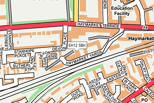 EH12 5BH map - OS OpenMap – Local (Ordnance Survey)