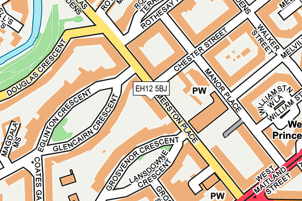 EH12 5BJ map - OS OpenMap – Local (Ordnance Survey)