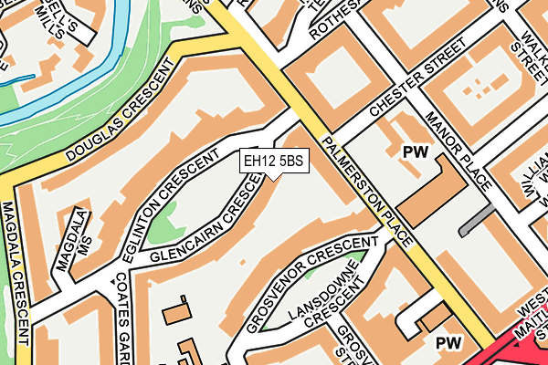 EH12 5BS map - OS OpenMap – Local (Ordnance Survey)