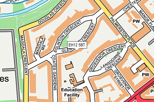 EH12 5BT map - OS OpenMap – Local (Ordnance Survey)