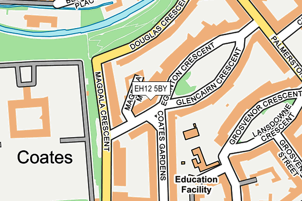 EH12 5BY map - OS OpenMap – Local (Ordnance Survey)