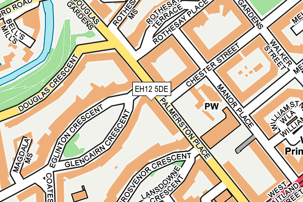 EH12 5DE map - OS OpenMap – Local (Ordnance Survey)