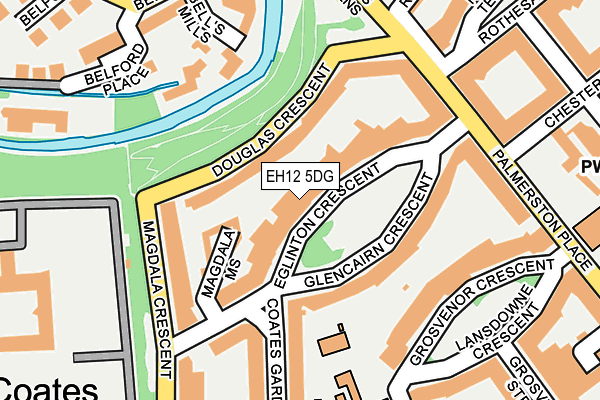 EH12 5DG map - OS OpenMap – Local (Ordnance Survey)