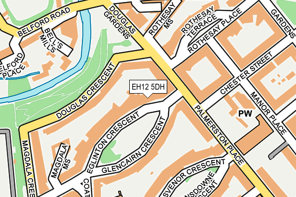 EH12 5DH map - OS OpenMap – Local (Ordnance Survey)