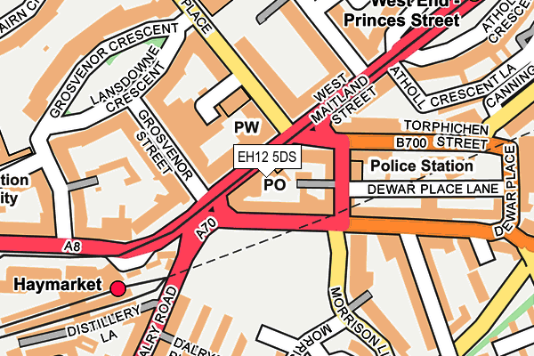 EH12 5DS map - OS OpenMap – Local (Ordnance Survey)