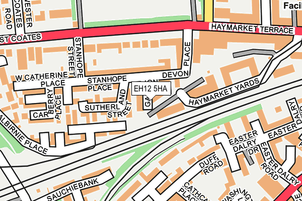 EH12 5HA map - OS OpenMap – Local (Ordnance Survey)