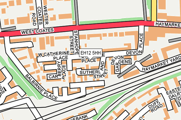 EH12 5HH map - OS OpenMap – Local (Ordnance Survey)