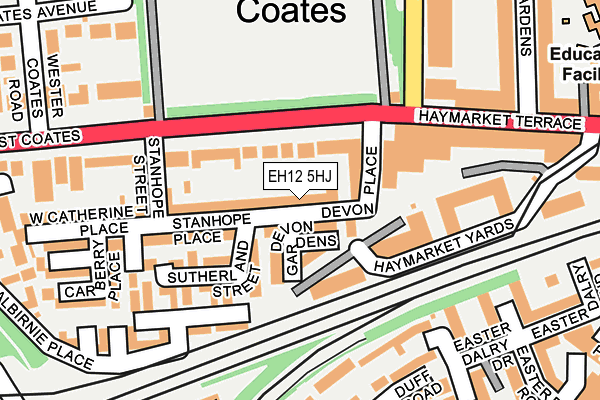 EH12 5HJ map - OS OpenMap – Local (Ordnance Survey)