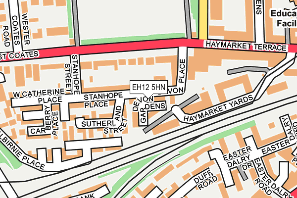 EH12 5HN map - OS OpenMap – Local (Ordnance Survey)