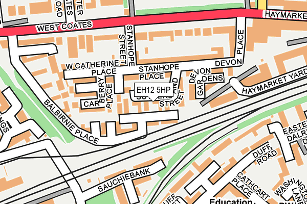 EH12 5HP map - OS OpenMap – Local (Ordnance Survey)