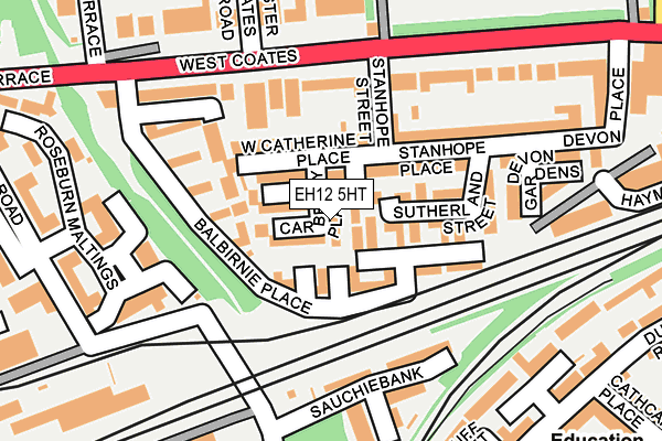 EH12 5HT map - OS OpenMap – Local (Ordnance Survey)