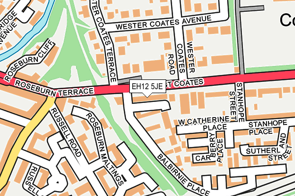 EH12 5JE map - OS OpenMap – Local (Ordnance Survey)