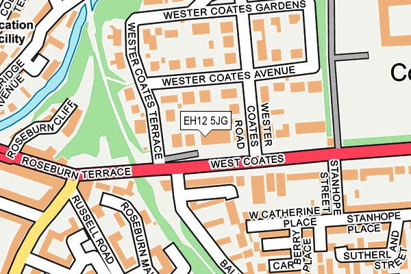 EH12 5JG map - OS OpenMap – Local (Ordnance Survey)