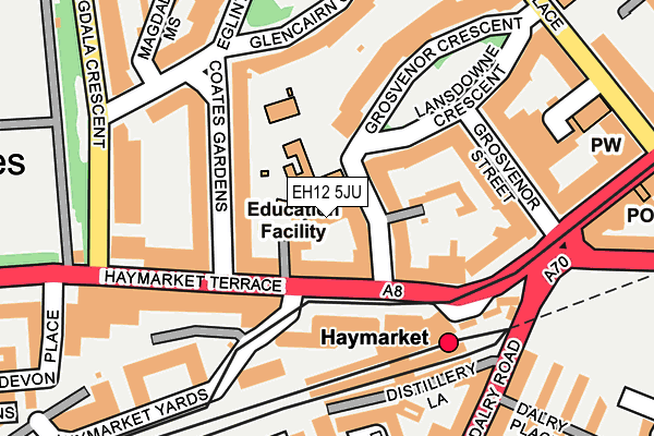 EH12 5JU map - OS OpenMap – Local (Ordnance Survey)