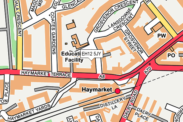 EH12 5JY map - OS OpenMap – Local (Ordnance Survey)