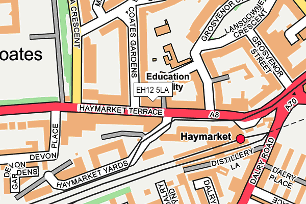 EH12 5LA map - OS OpenMap – Local (Ordnance Survey)