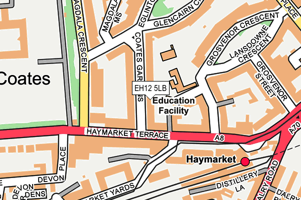 EH12 5LB map - OS OpenMap – Local (Ordnance Survey)