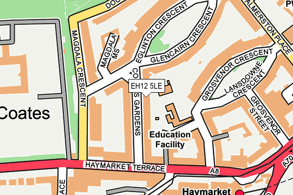 Map of EDINBURGH INNOVATION LABS LIMITED at local scale