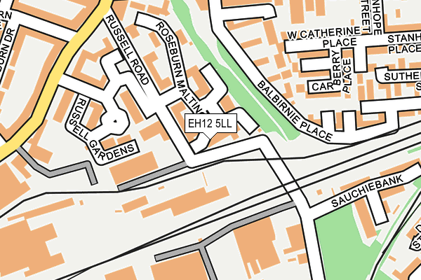 EH12 5LL map - OS OpenMap – Local (Ordnance Survey)