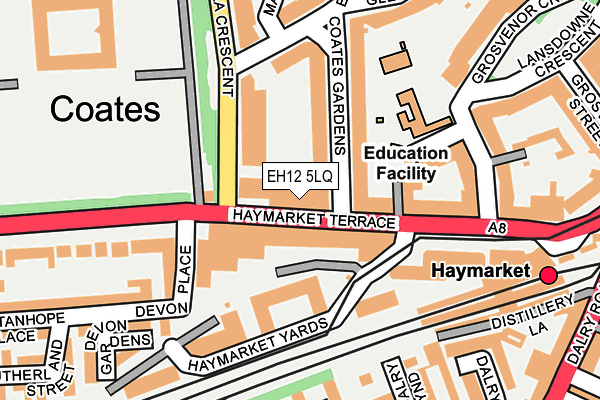 EH12 5LQ map - OS OpenMap – Local (Ordnance Survey)