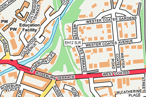 EH12 5LR map - OS OpenMap – Local (Ordnance Survey)