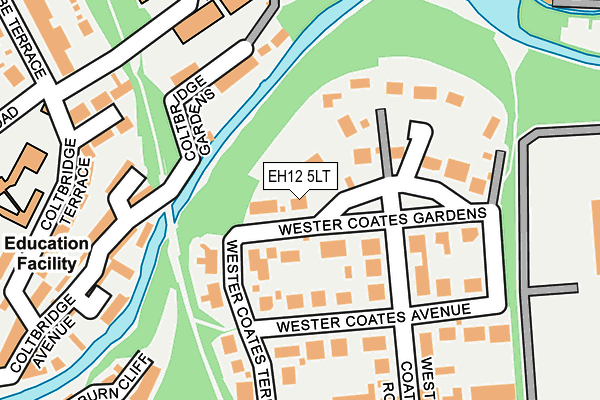 EH12 5LT map - OS OpenMap – Local (Ordnance Survey)