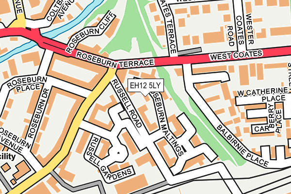 EH12 5LY map - OS OpenMap – Local (Ordnance Survey)