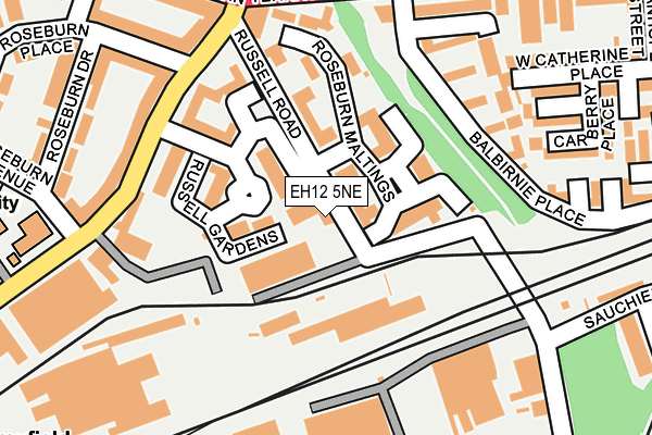 EH12 5NE map - OS OpenMap – Local (Ordnance Survey)
