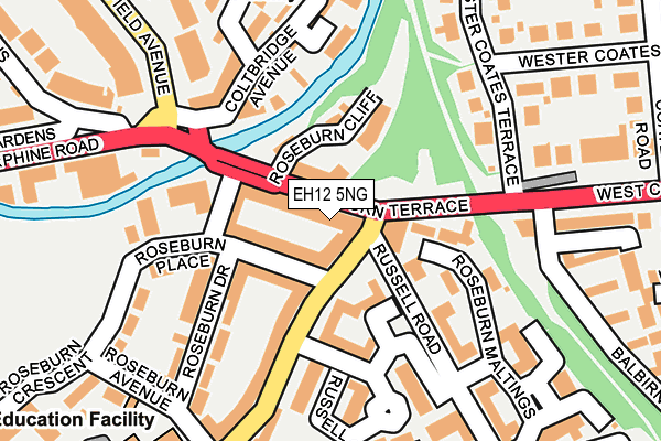 EH12 5NG map - OS OpenMap – Local (Ordnance Survey)