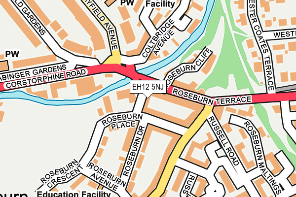 EH12 5NJ map - OS OpenMap – Local (Ordnance Survey)