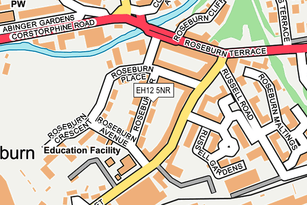 EH12 5NR map - OS OpenMap – Local (Ordnance Survey)