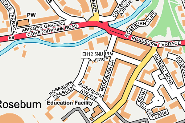 EH12 5NU map - OS OpenMap – Local (Ordnance Survey)