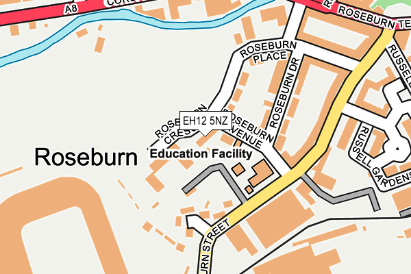 EH12 5NZ map - OS OpenMap – Local (Ordnance Survey)