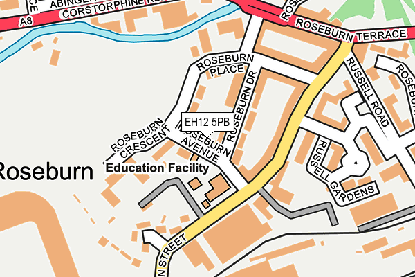 EH12 5PB map - OS OpenMap – Local (Ordnance Survey)