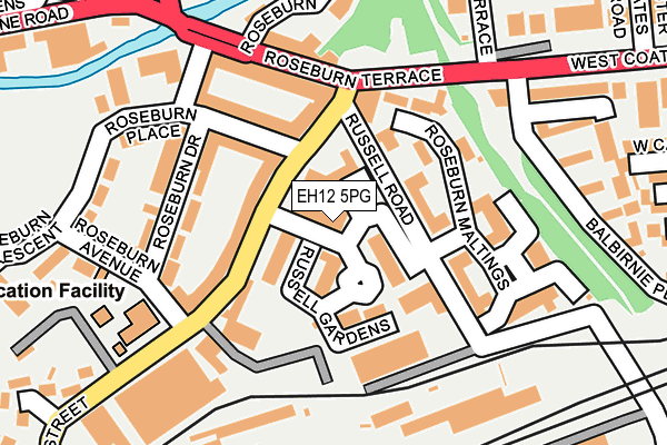 EH12 5PG map - OS OpenMap – Local (Ordnance Survey)